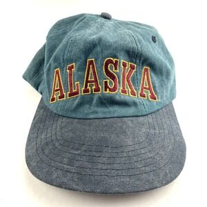 VTG Arctic Circle Enterprises Alaska Cap Mens One Size Green Adjustable